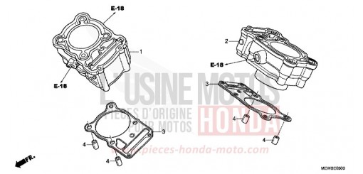 CYLINDRE NT700VAB de 2011
